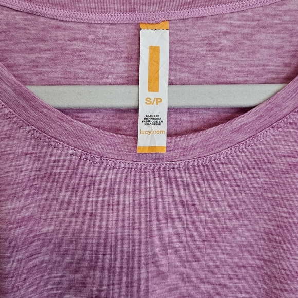 LUCY Purple Long Sleeve Lightweight Athletic Work Out Top Women's Small - Picture 8 of 8